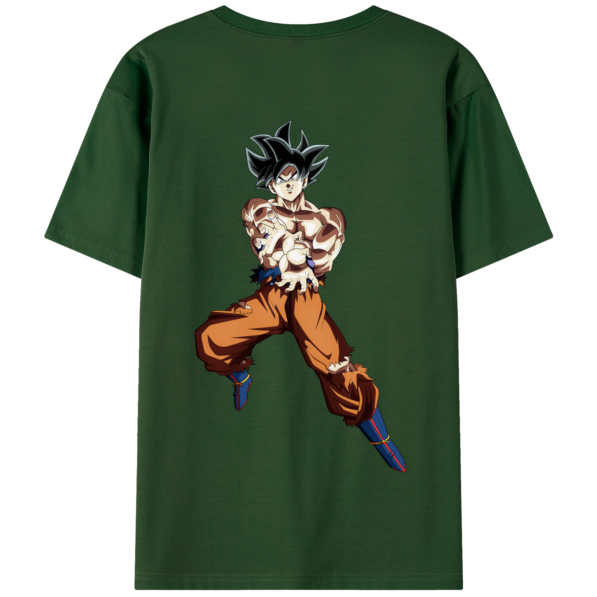 （画像用） ドラゴンボール 孫悟空（そん ごくう）Son Goku カカロット DRAGON BALL Kakarotto 綿100％半袖Tシャツ（背面プリント）